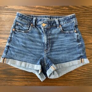American Eagle Outfitters Dark Blue Denim Shorts